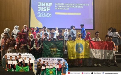 Siswa MIN 9 Jakarta Selatan Raih Emas dan Perak di JISF 2026, Bukti Semangat Riset Sejak Dini